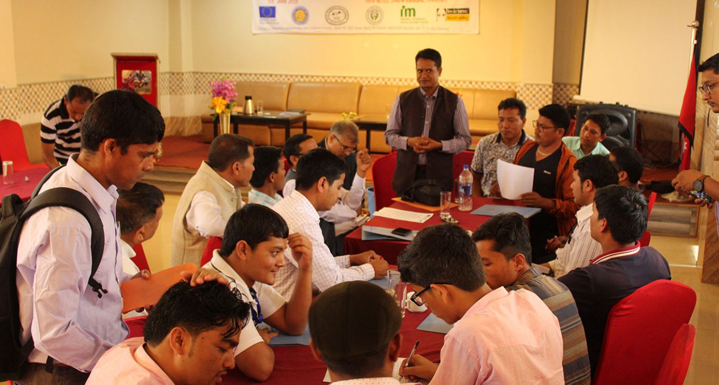 Press meet after official inauguration of EU funded Project Enhancing Sub-National Good Governance in Nepal of Karnali Province